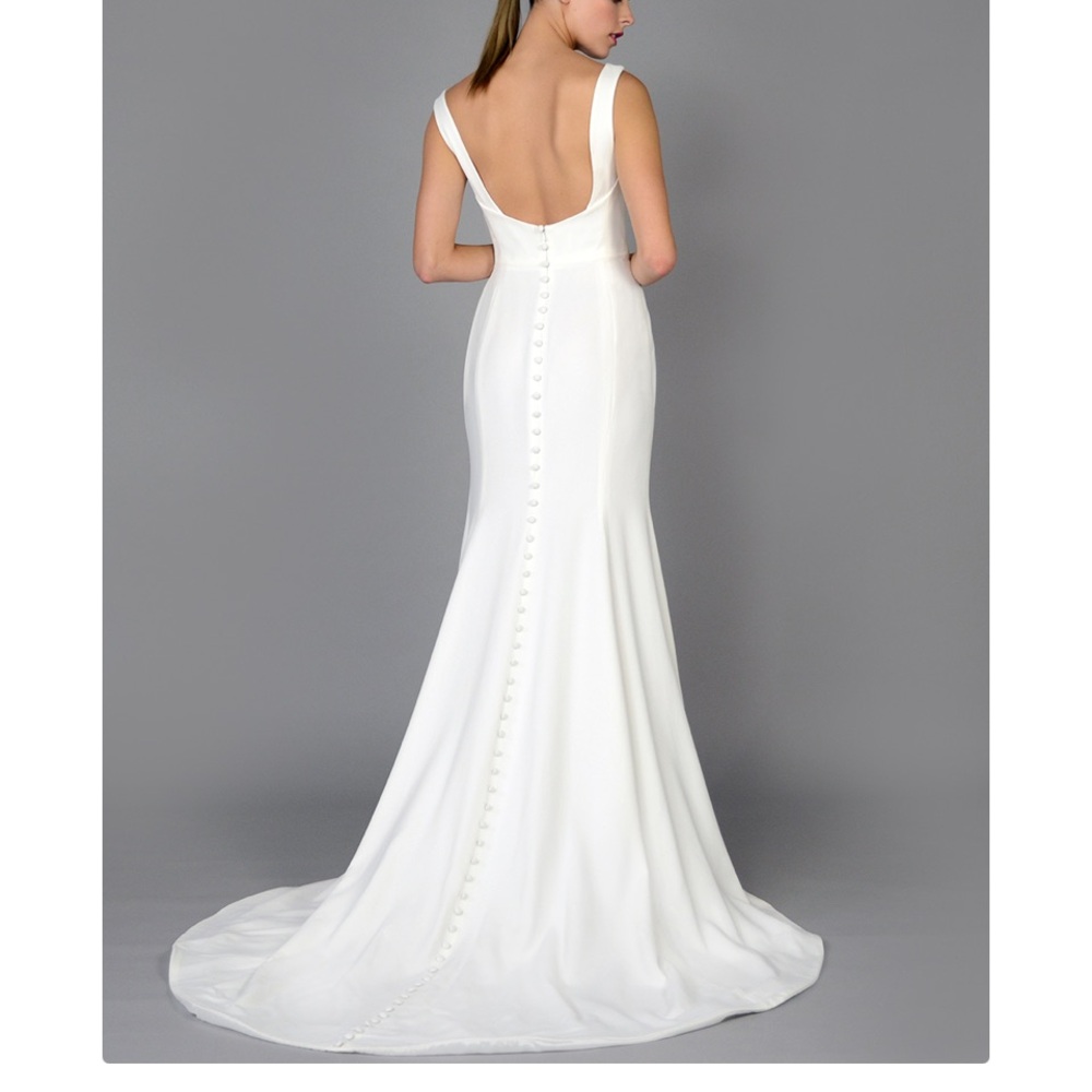 Square Neck Wedding Dress- Wwidon By Carla & Kenn… - image 2